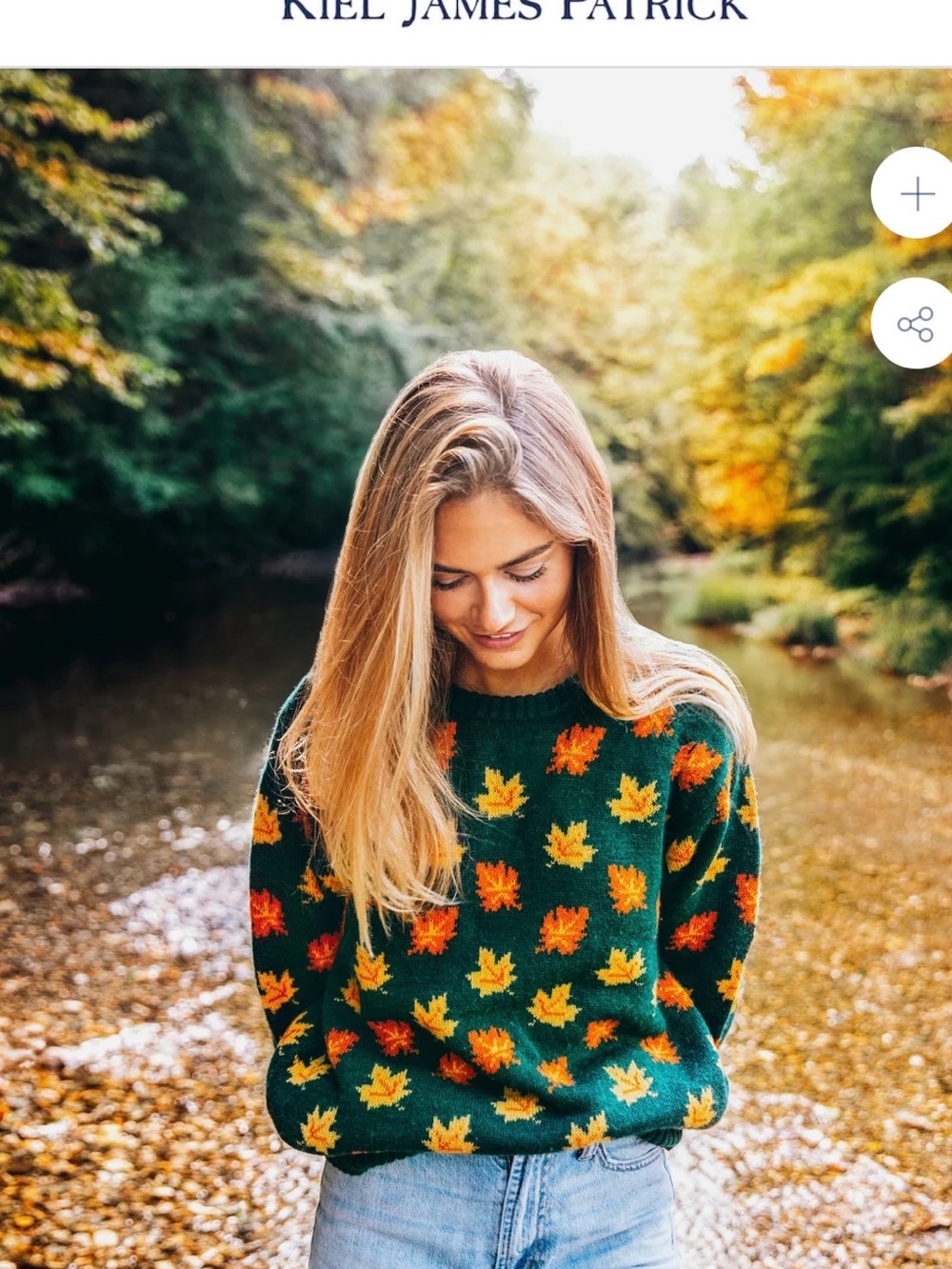 Kiel James Patrick Big Cozy Fall Leaf Sweater - Picture 5 of 6